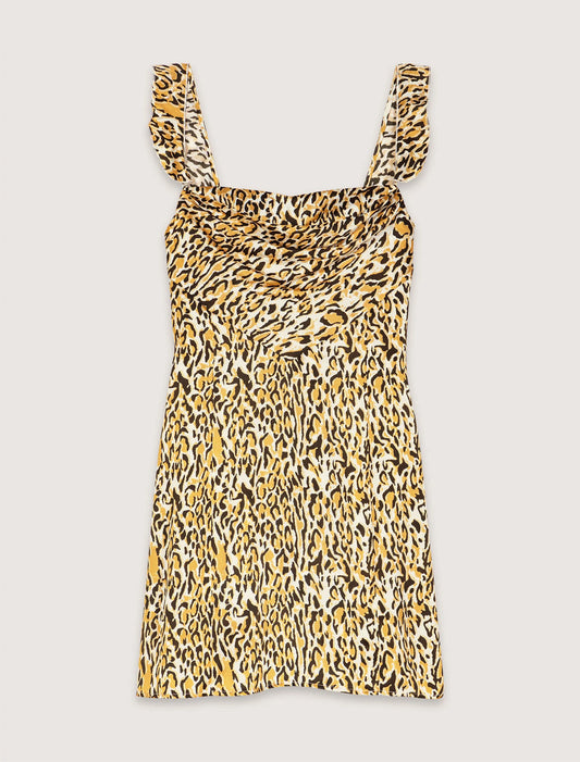 Leopard Print-Leopard Print Short Dress