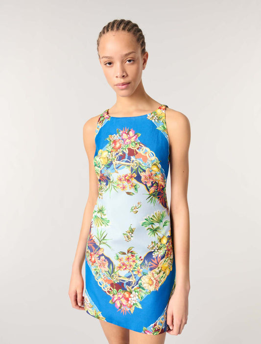 Patterned shift dress