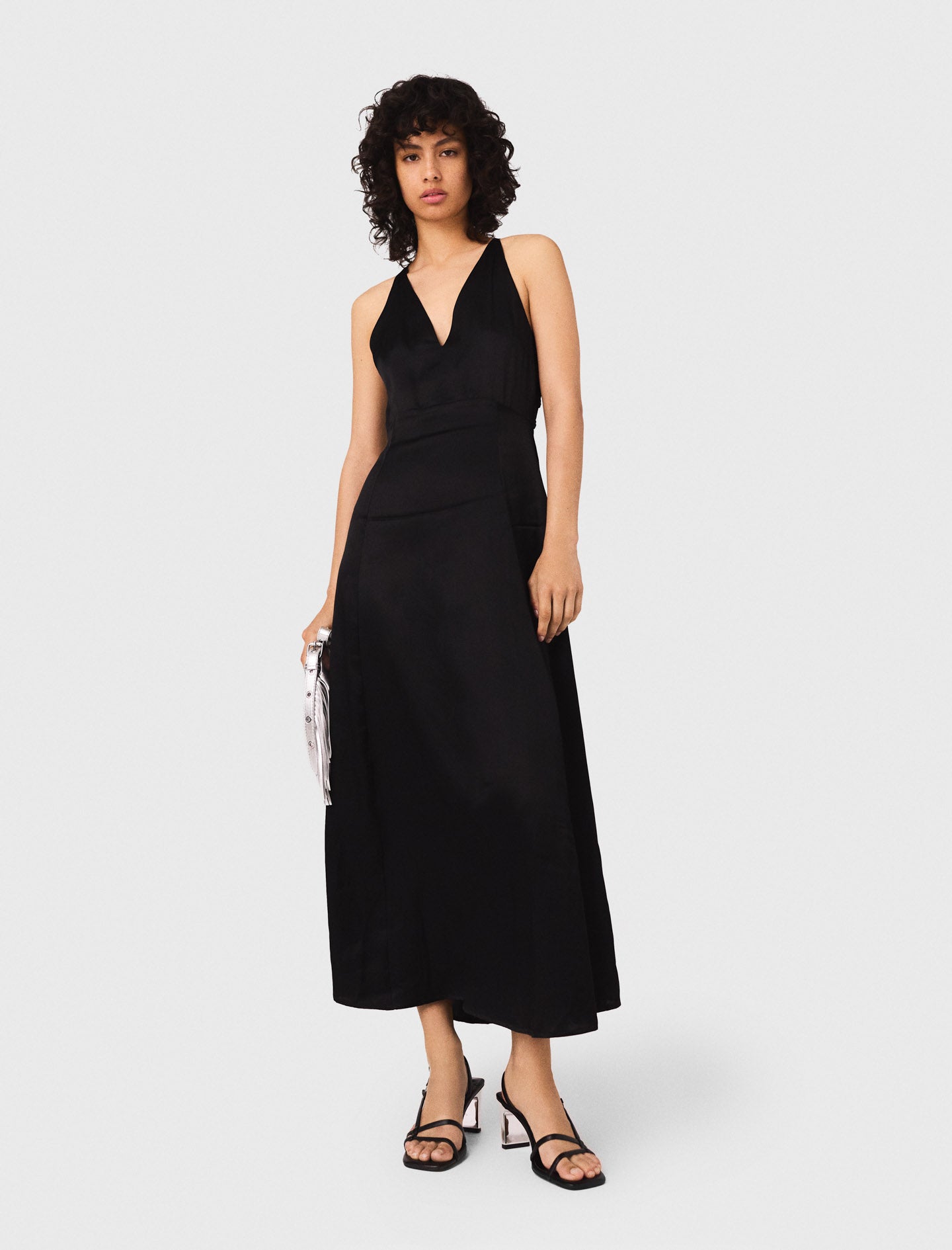 Long flowing dress with braided back