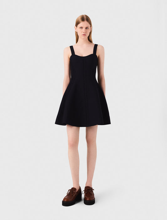 Short babydoll knit dress