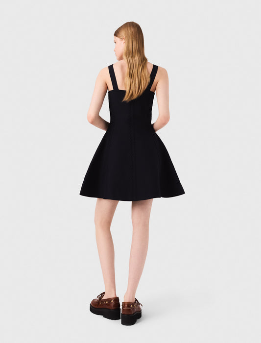 Short babydoll knit dress
