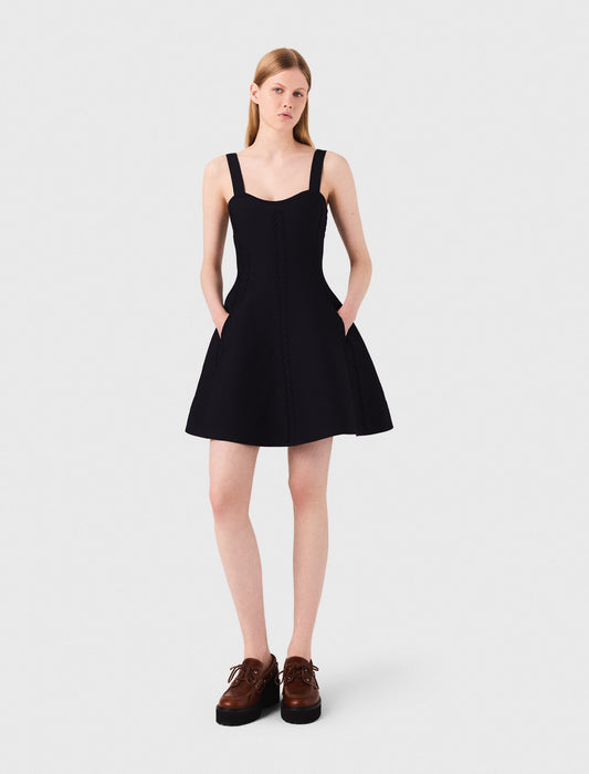 Short babydoll knit dress