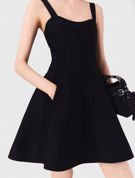 Short babydoll knit dress