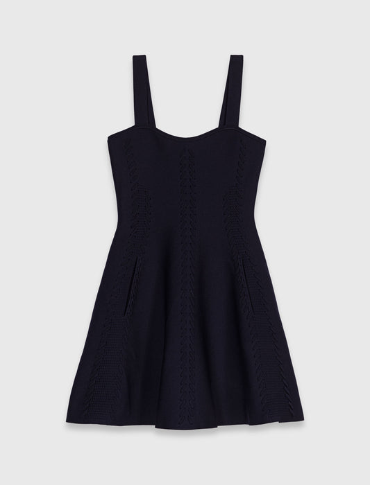 Short babydoll knit dress