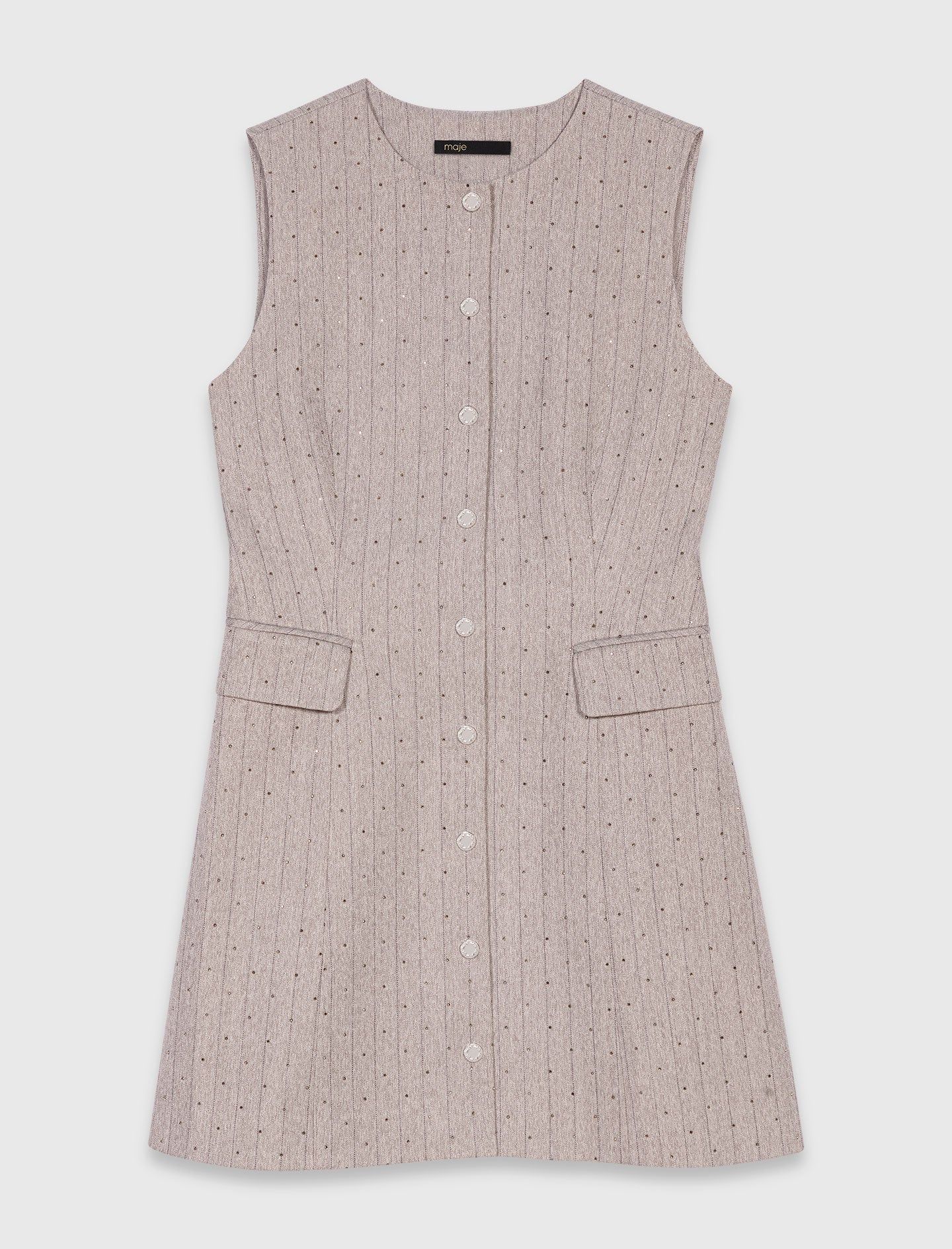 Short rhinestone suit dress