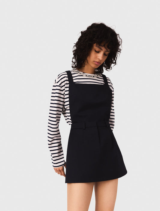 Pinafore strap dress