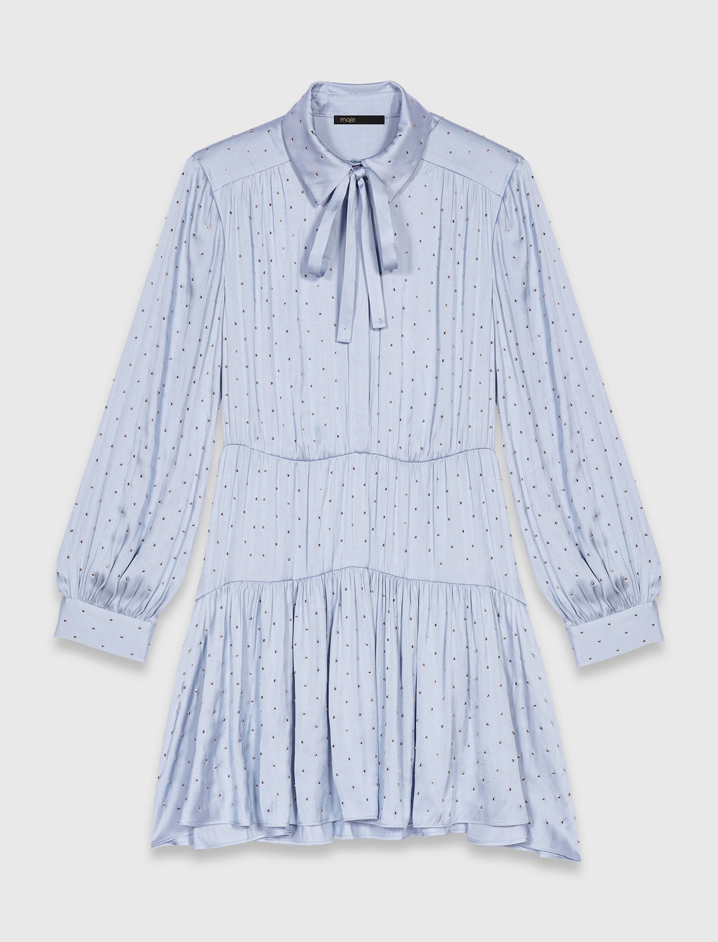Studded flowing shirt dress