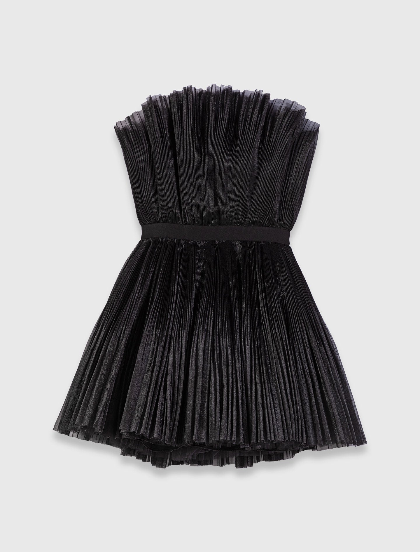 Tulle And Organza Bustier Dress BLACK