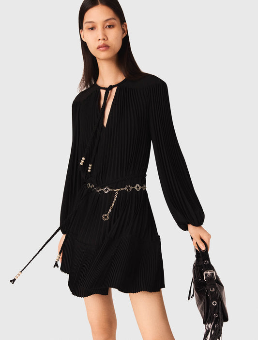 Short pleated dress