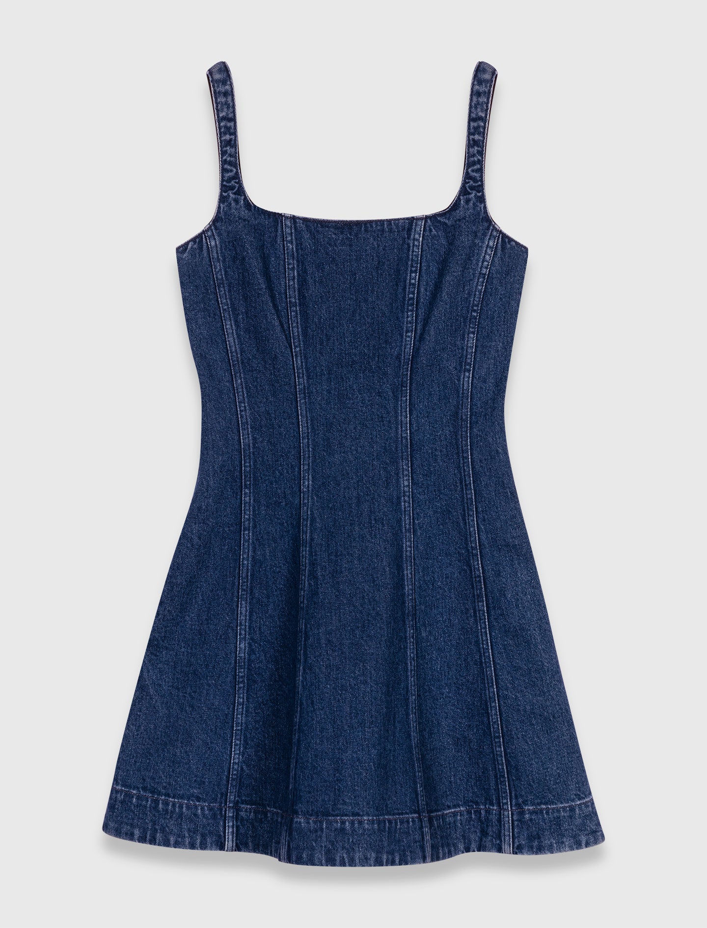 Denim Blue Short denim babydoll dress