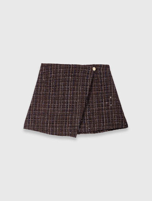 Two-in-one short dress Brown