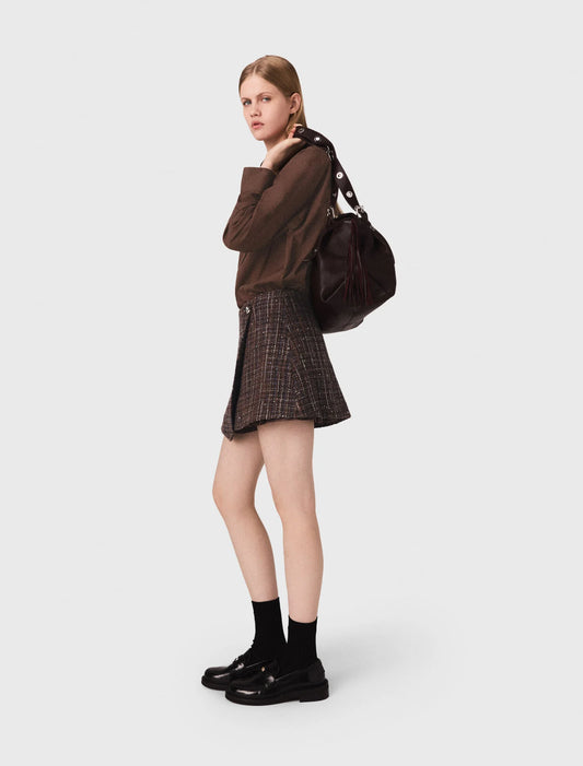Two-in-one short dress Brown
