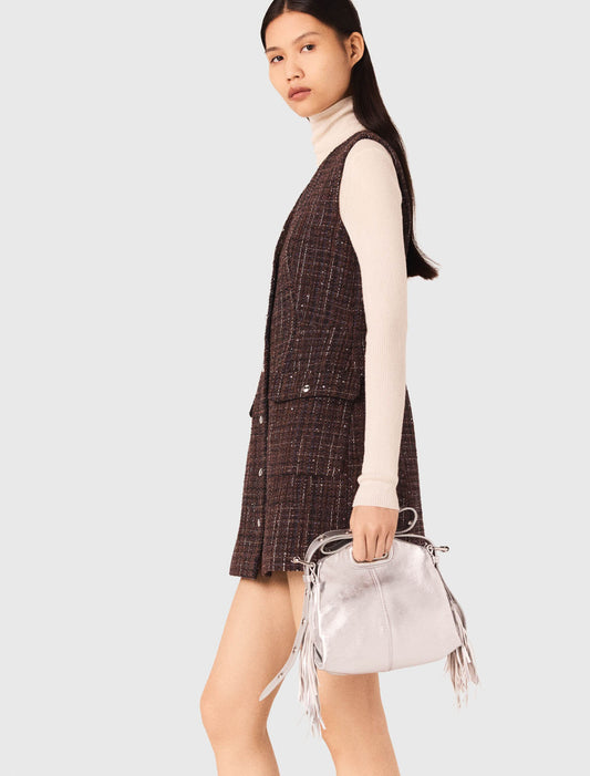 Short tweed dress Brown