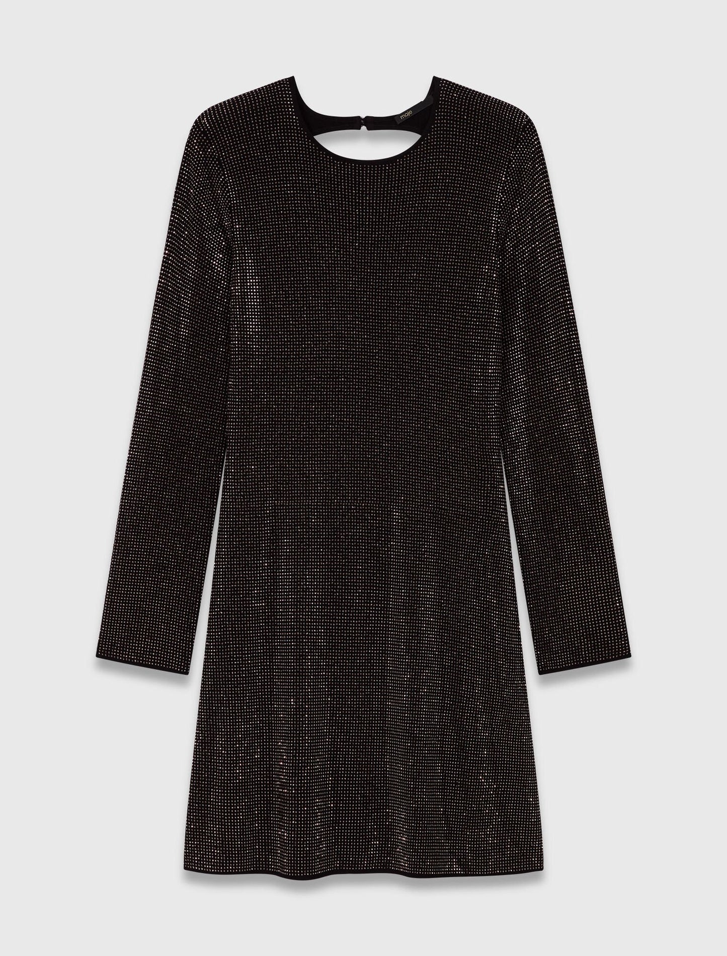Short rhinestone knit dress