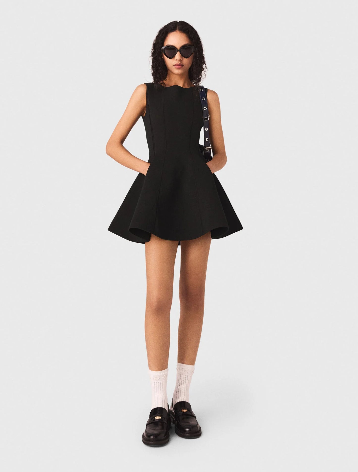 Skater dress with jewelled bows