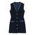 Tweed Dress With Denim Details NAVY