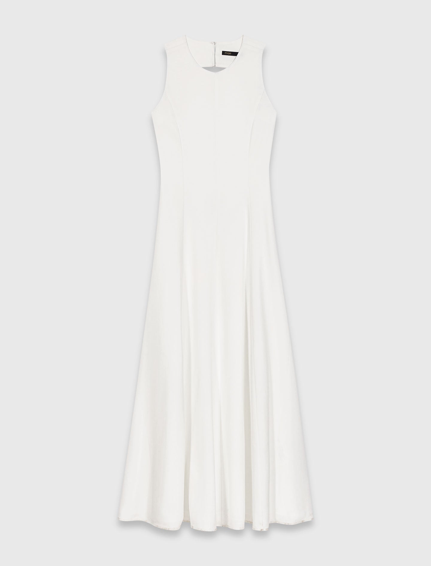 Backless Midi Dress White