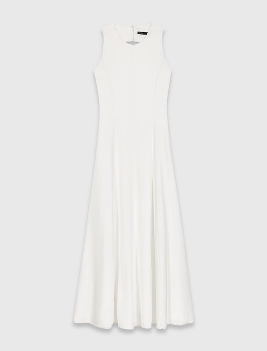 Backless Midi Dress White