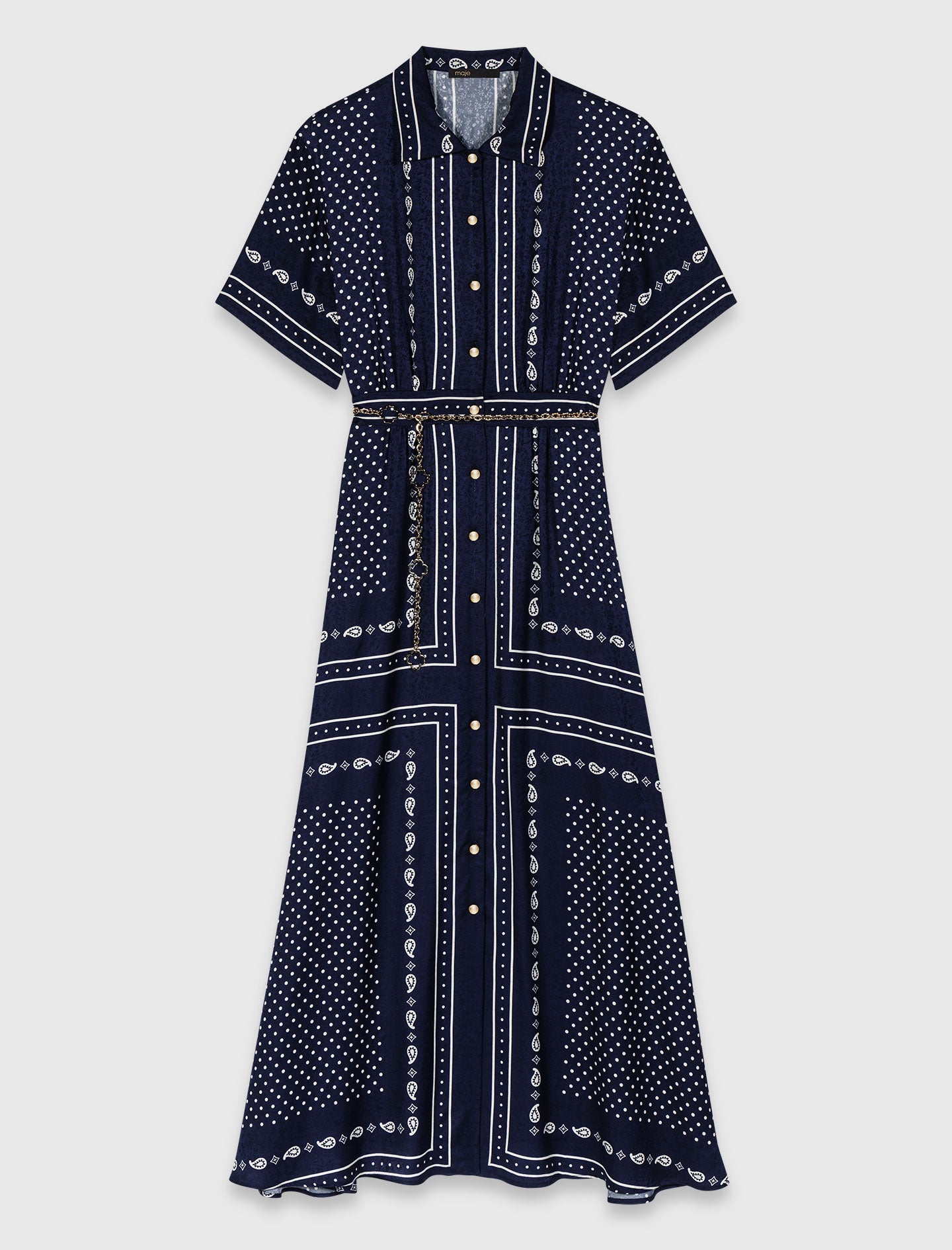 Flowy patterned maxi dress