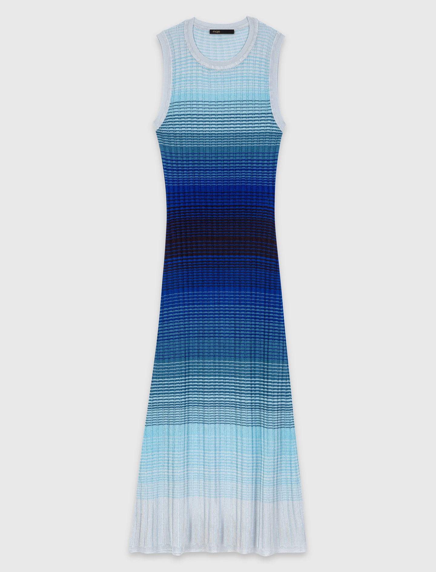 Ombré Knit Maxi Dress Blue