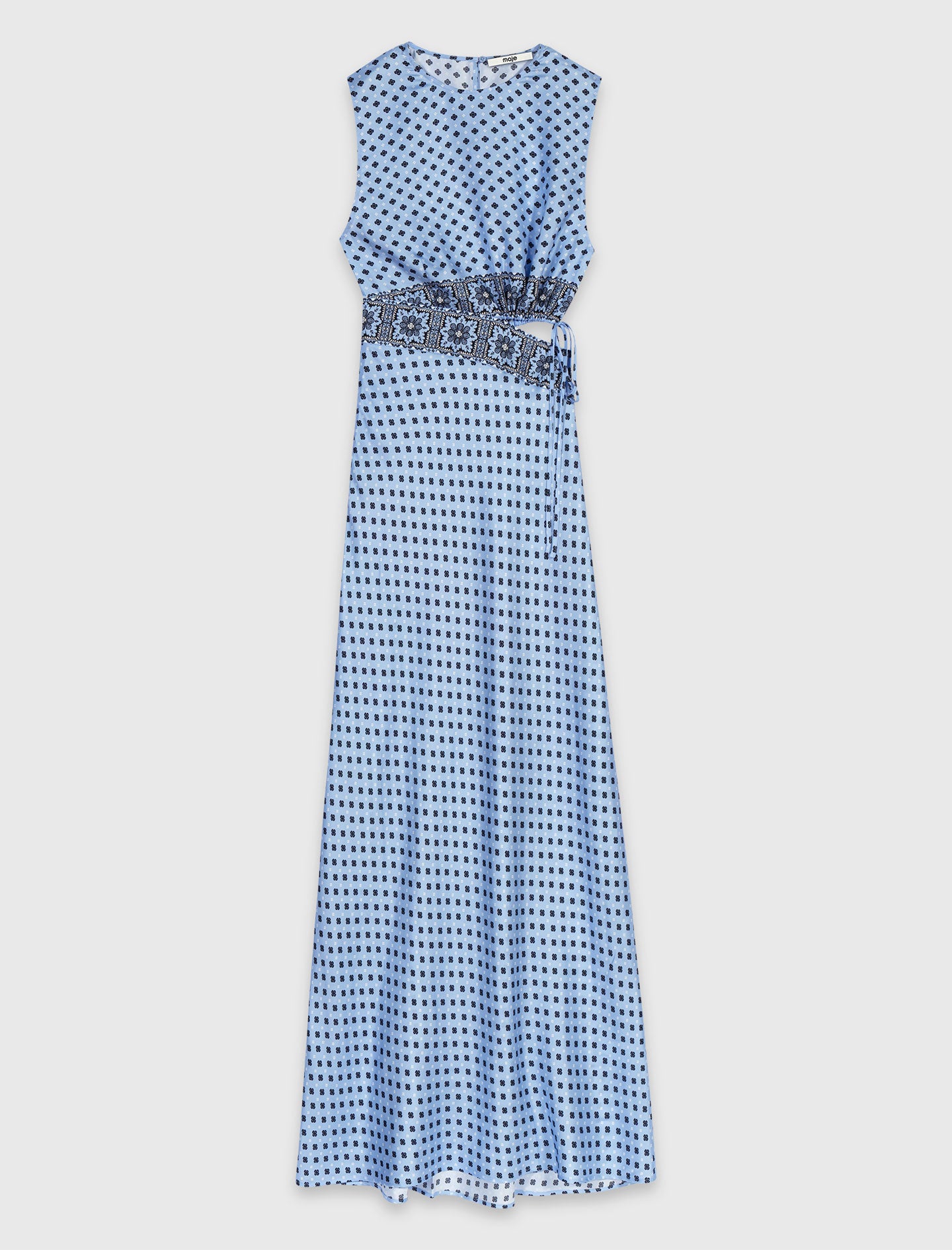 Patterned cutaway dress Light Blue Loungewear