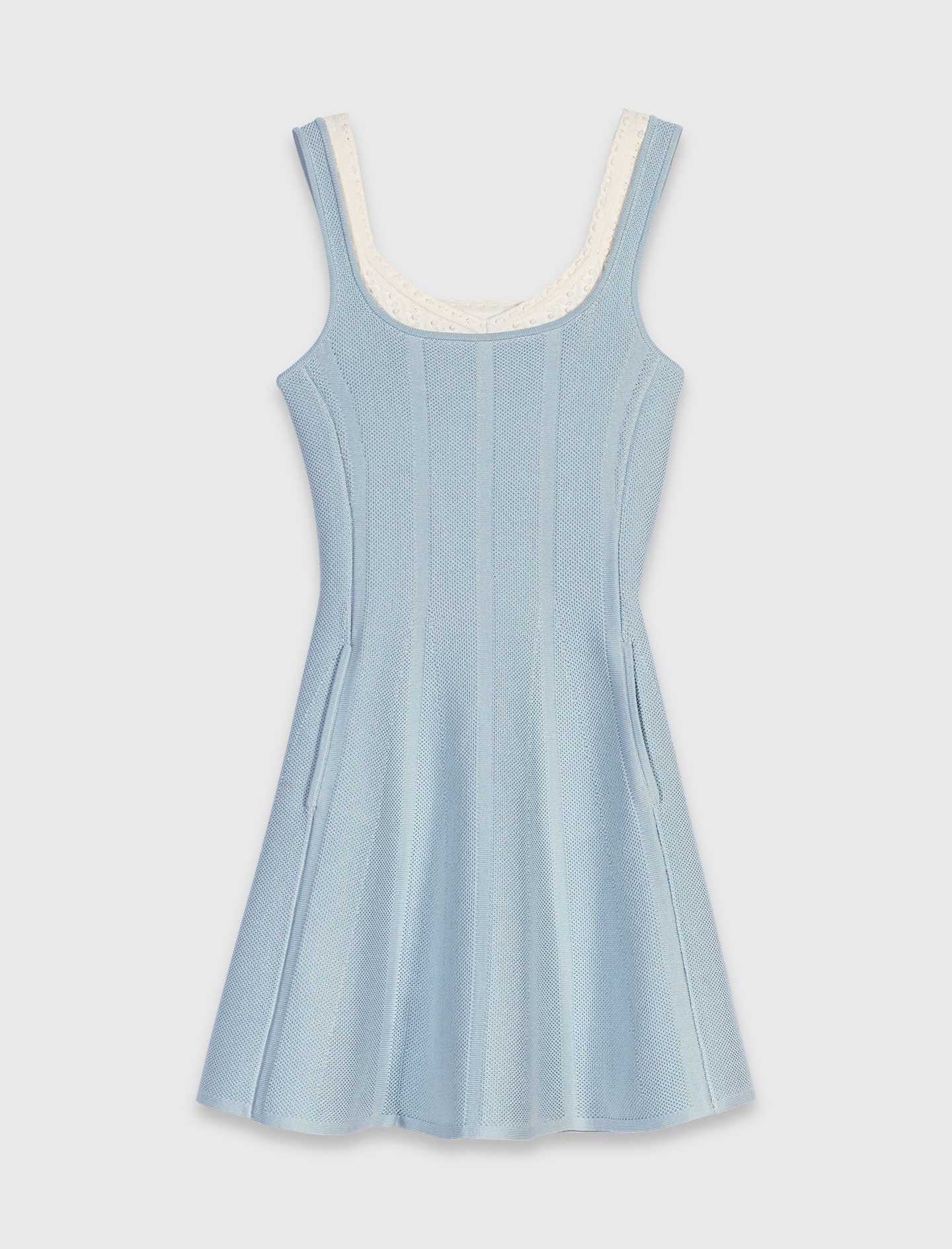 Short 2-in-1 effect dress Light Blue