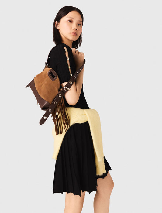 Short knit dress Black