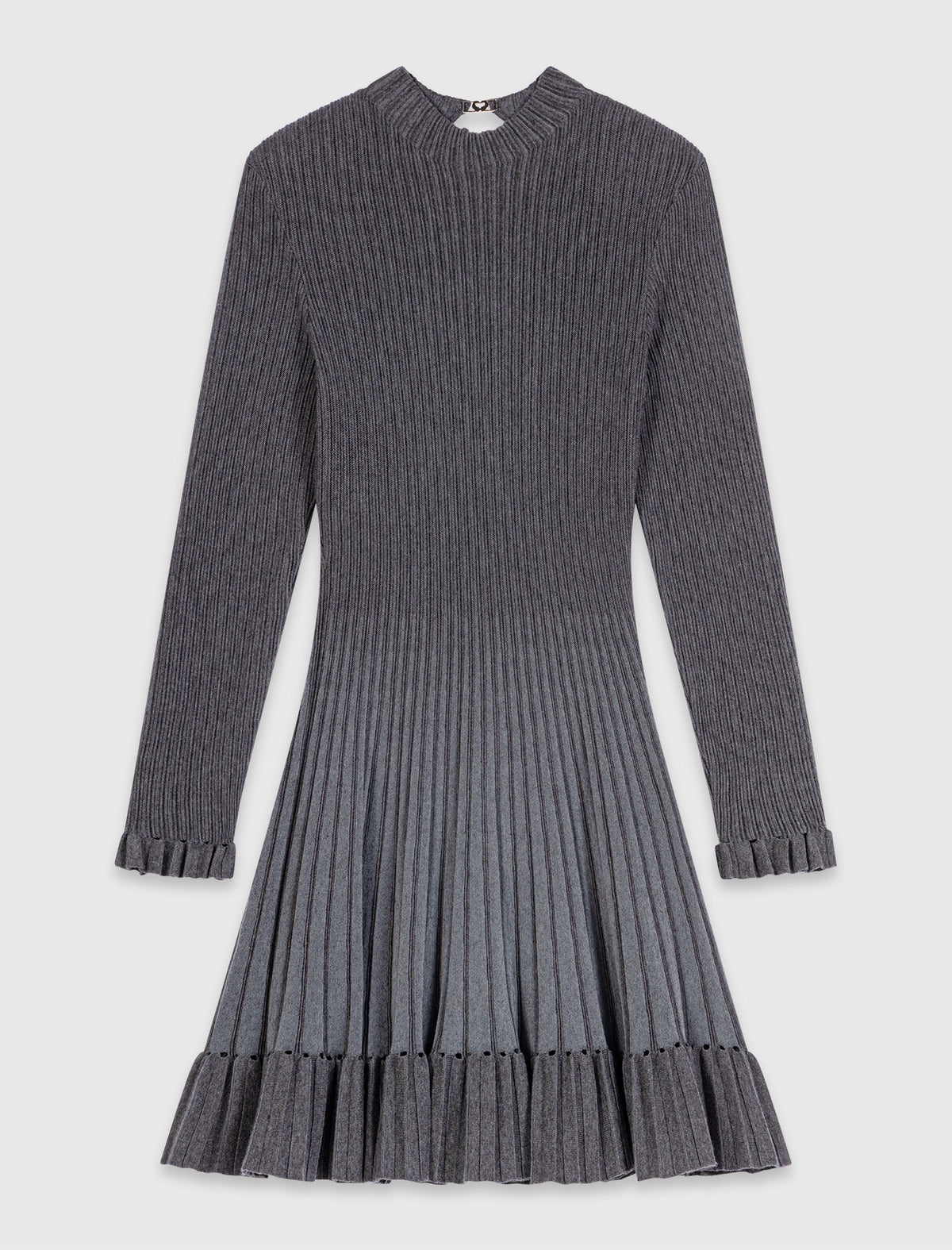 Short gradient knit dress Grey