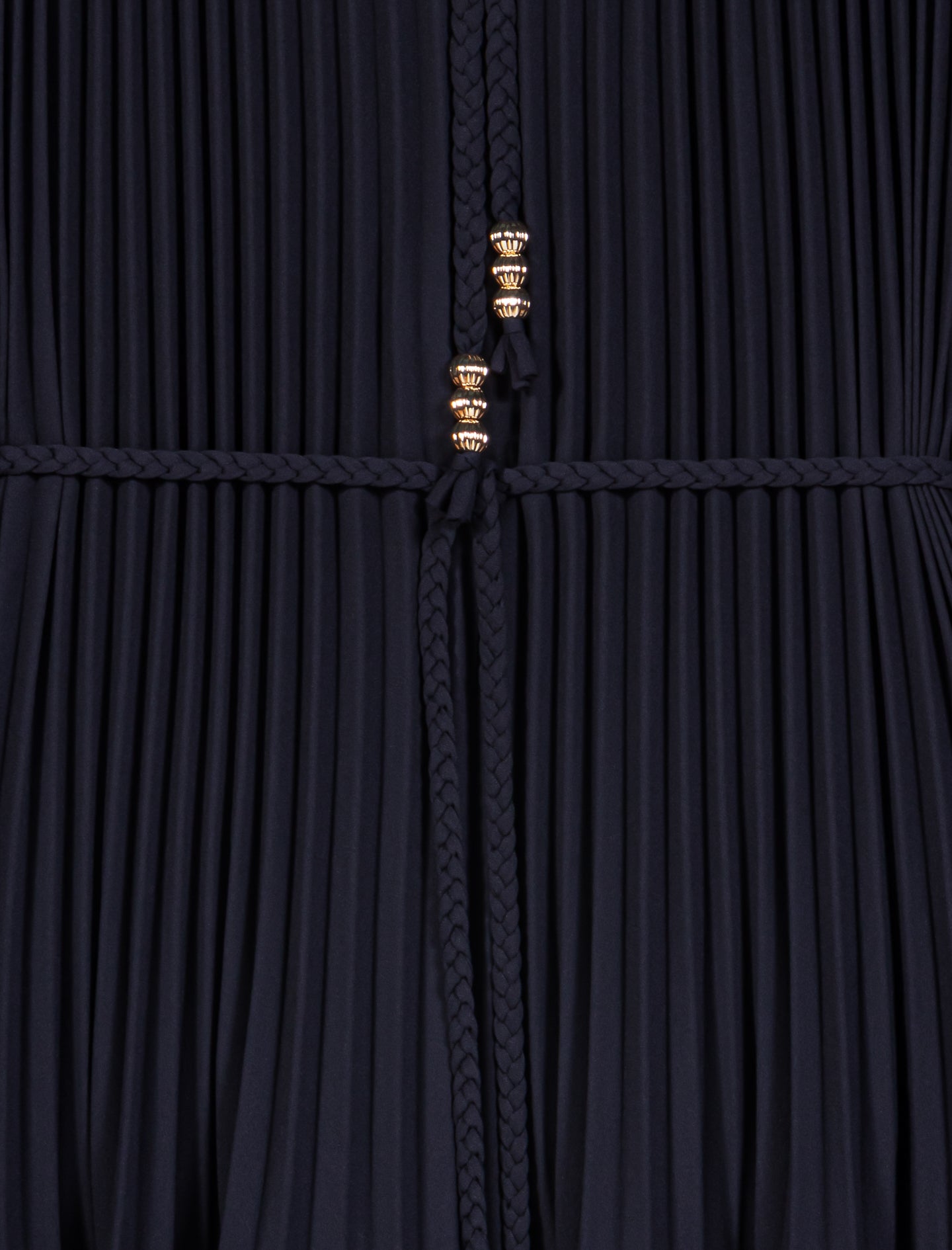 Short pleated dress Navy
