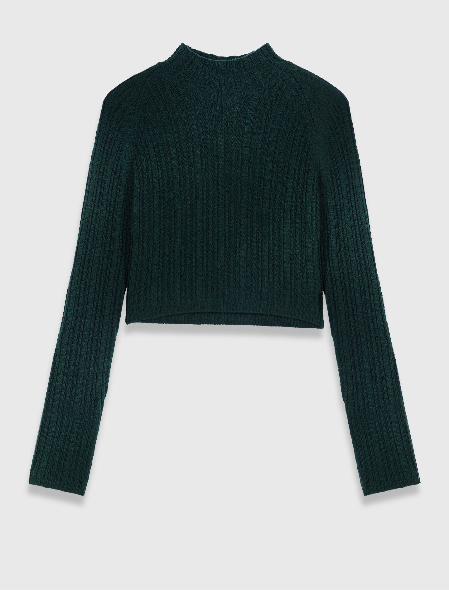 Knit dress with removable sweater Bottle Green