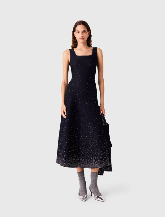 Maje Knitted Dress Navy