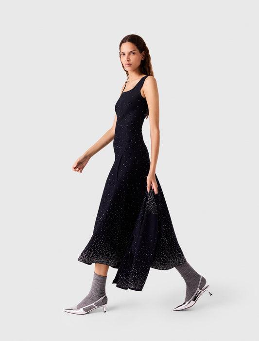 Maje Knitted Dress Navy
