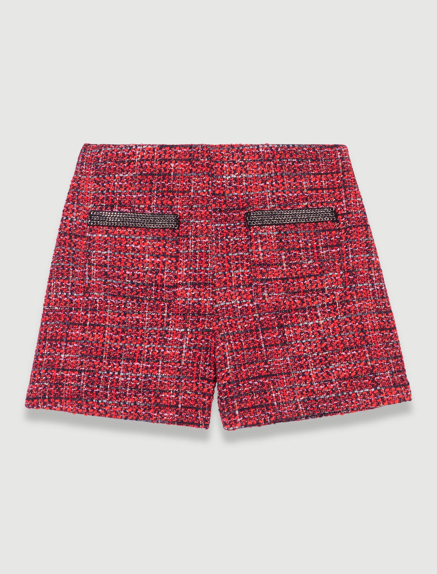 Red-tweed shorts