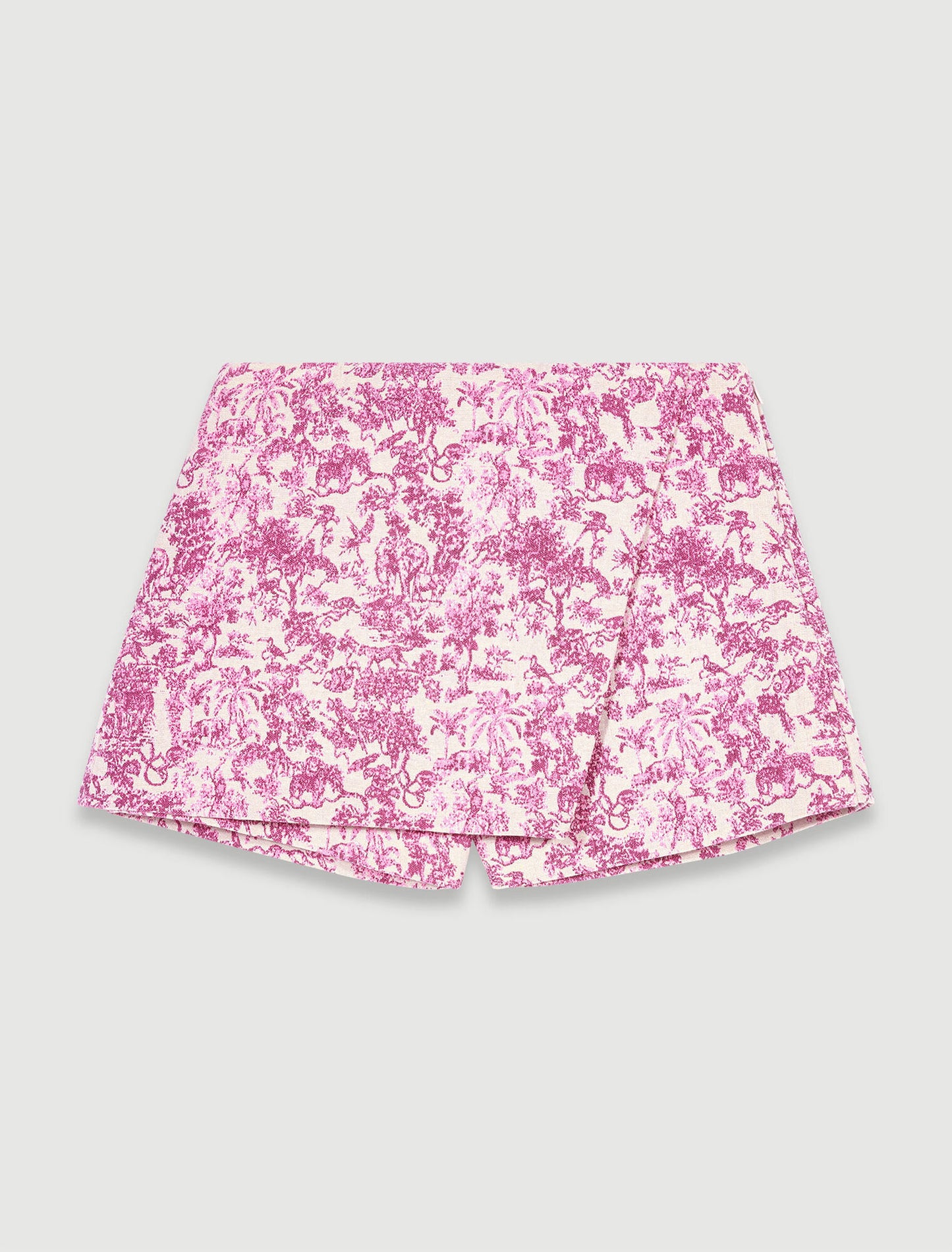 Pink toile de jouy  -Layered Toile de Jouy shorts
