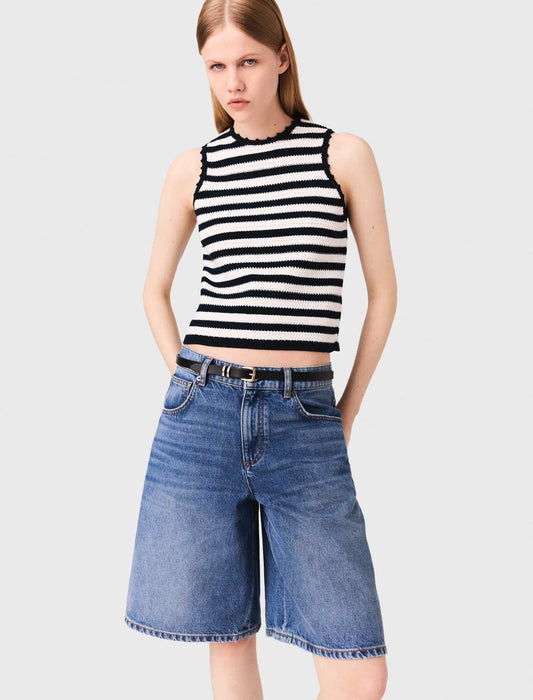 Denim Bermuda shorts