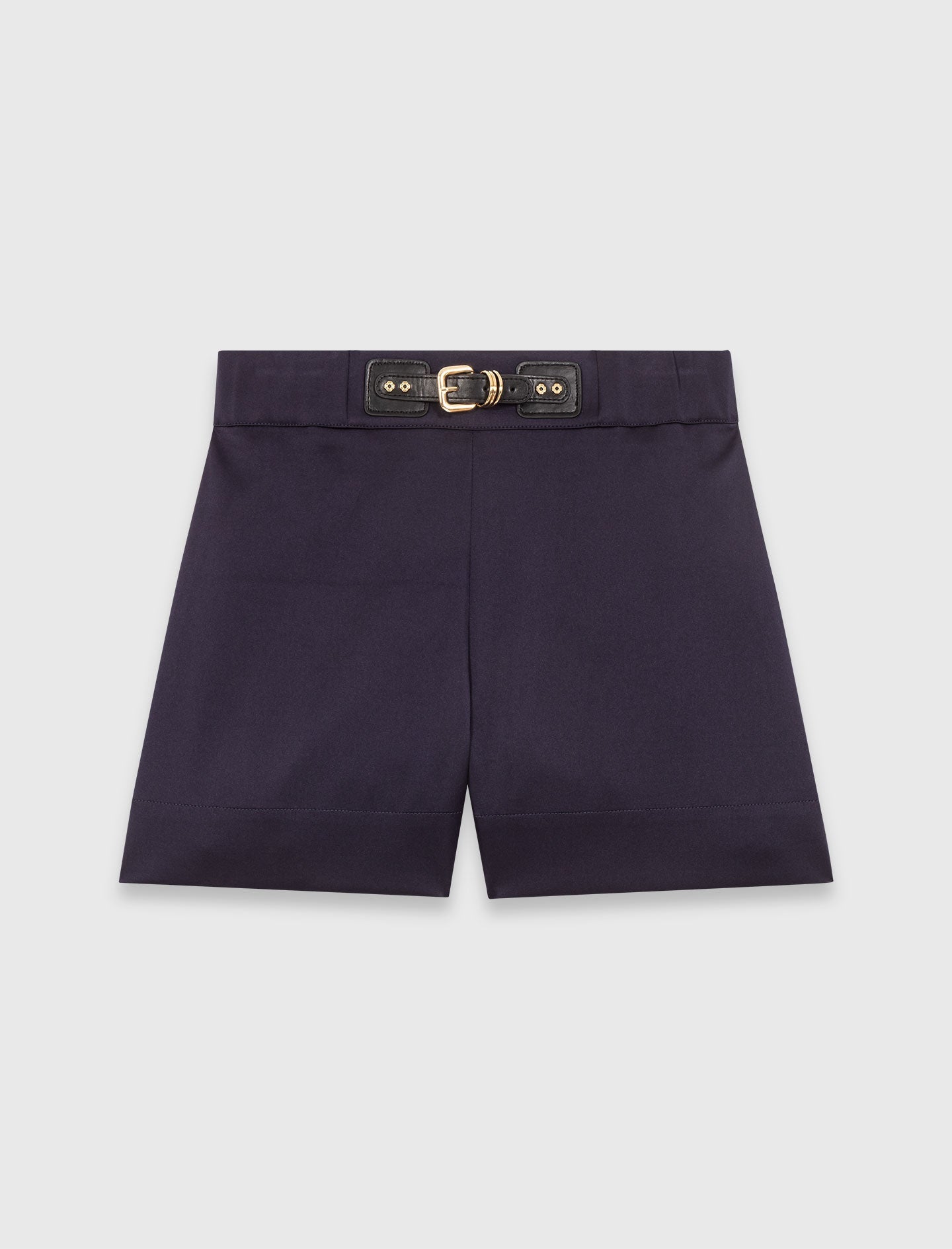 Satin-Effect Shorts NAVY