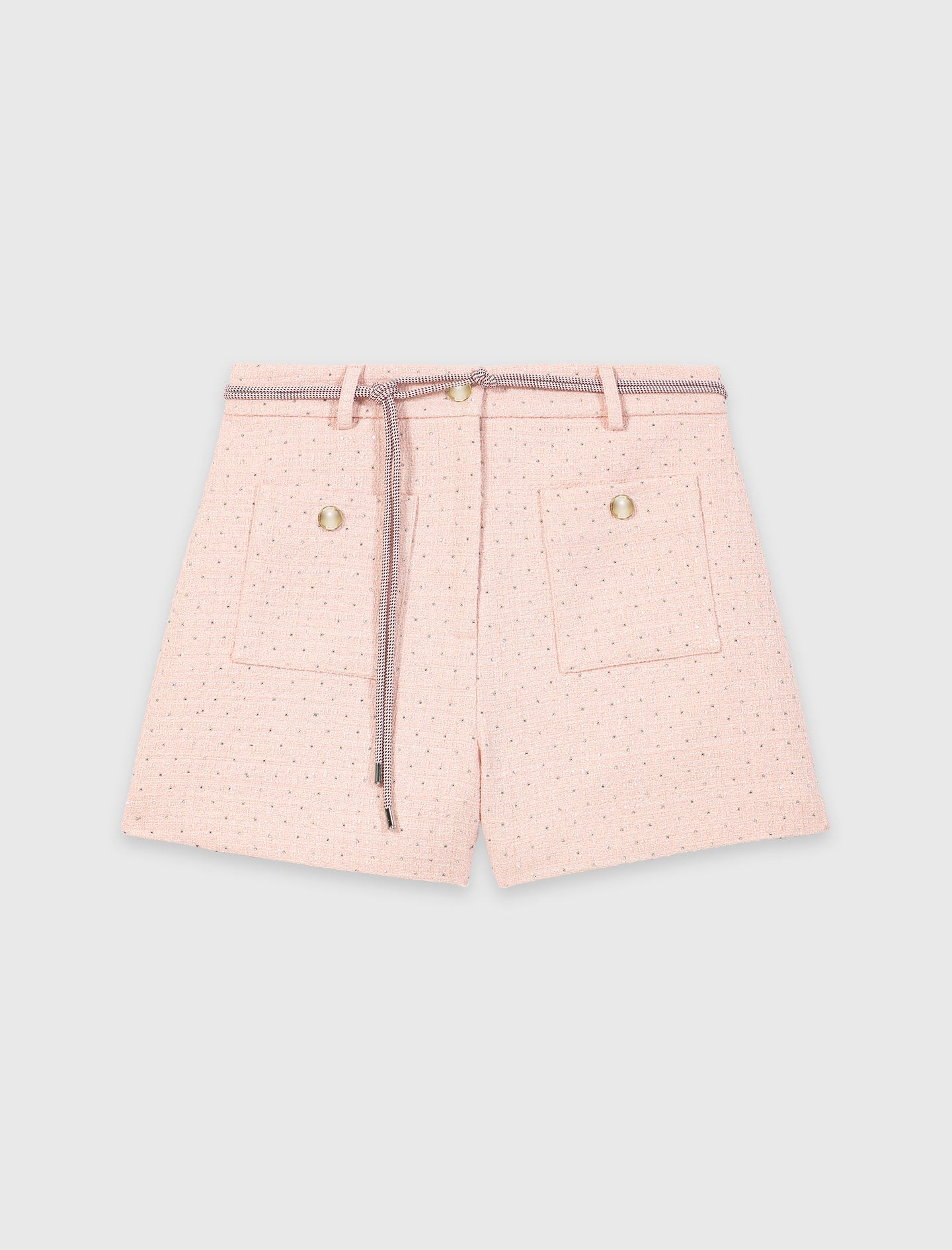 Tweed Shorts Pink