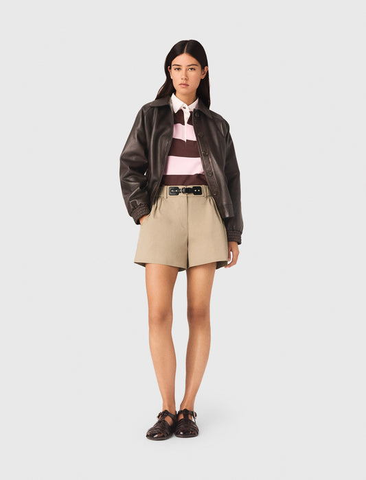 Cotton Shorts Camel