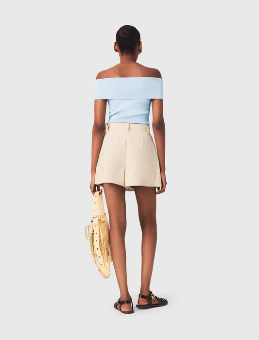 Cotton Skort Ecru