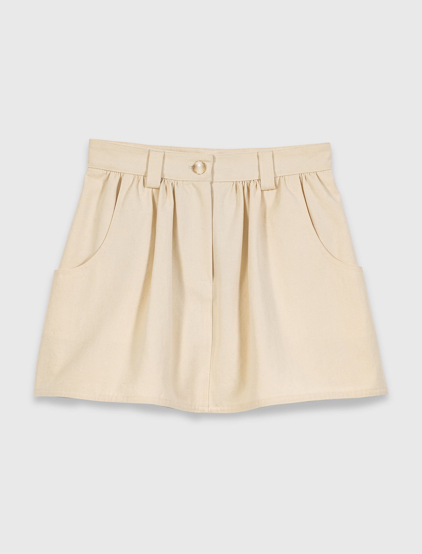 Cotton Skort Ecru