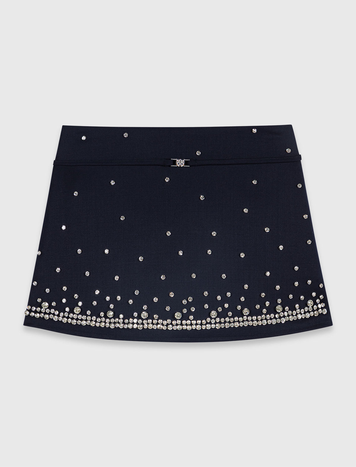 Rhinestone layered skort Navy