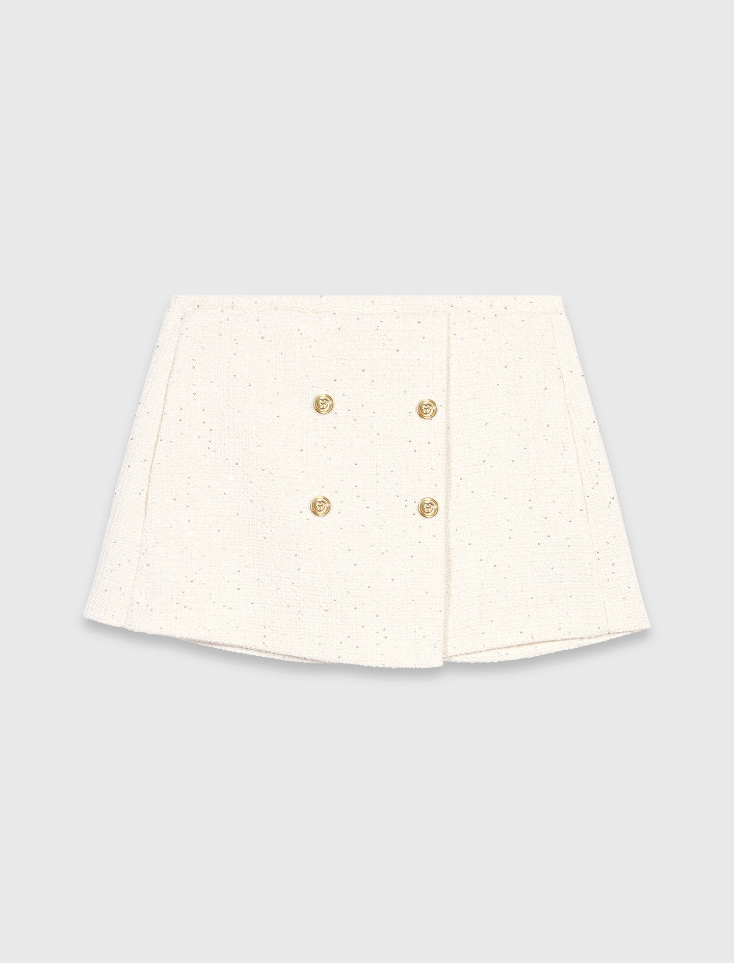 Tweed skort Ecru