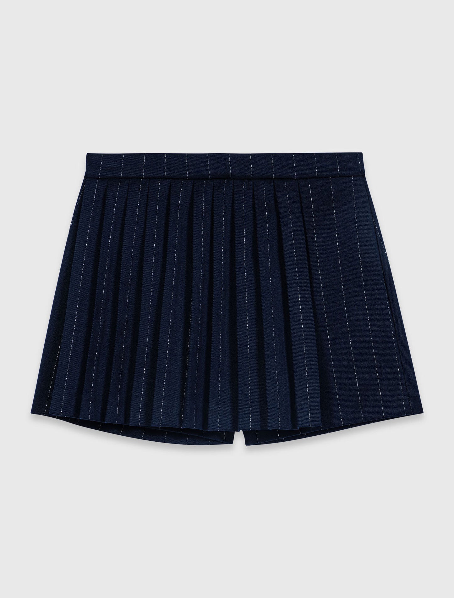 Tailored shorts with lurex Navy
