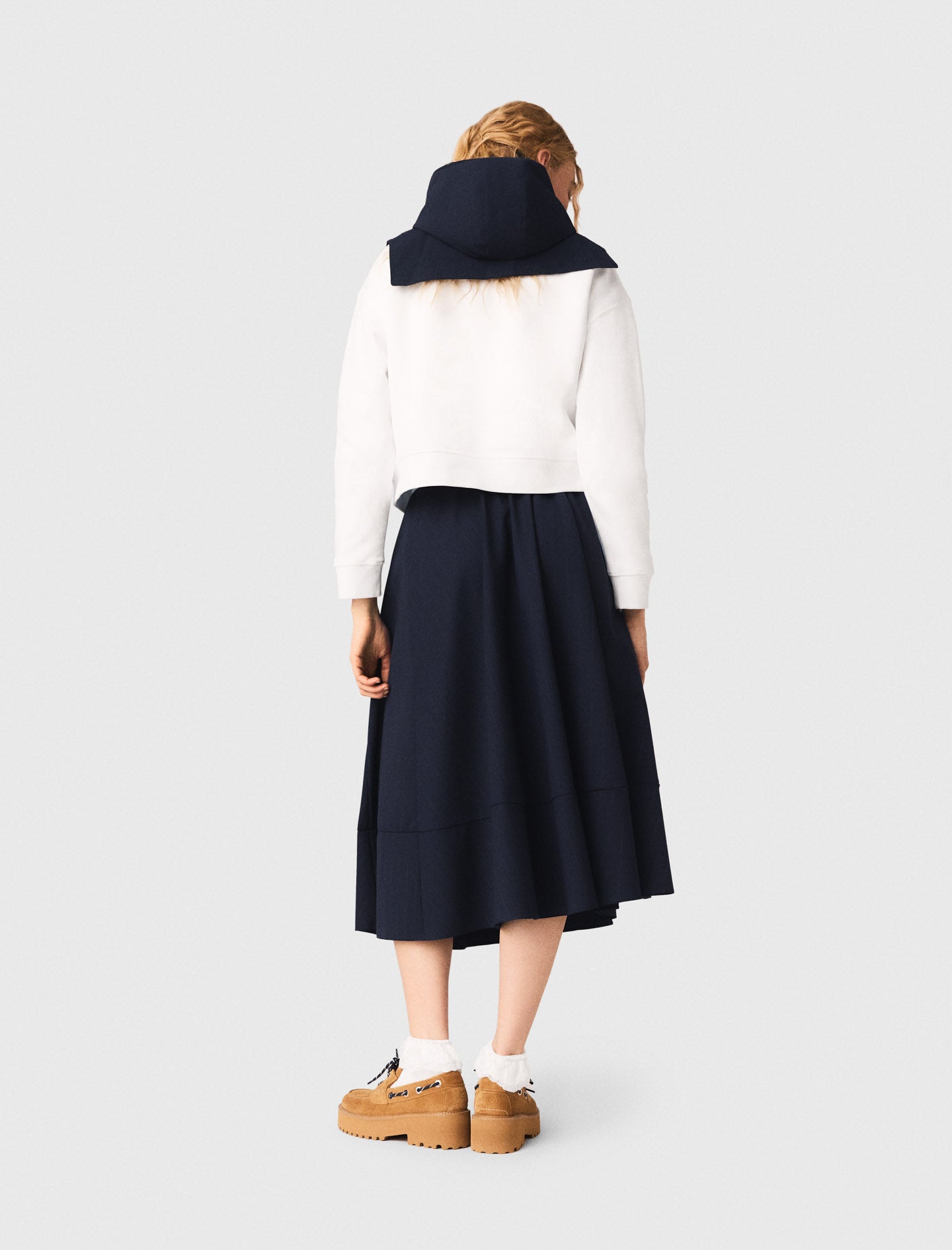 Sailor Print Sweatshirt White