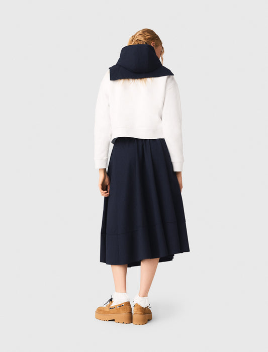 Sailor Print Sweatshirt White