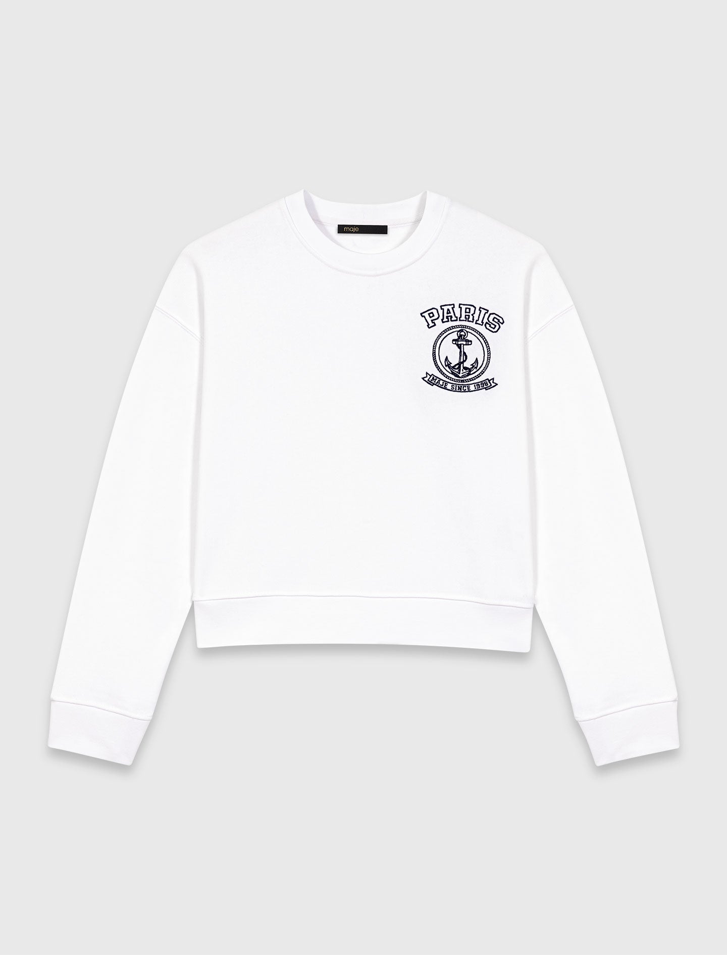 Sailor Print Sweatshirt White