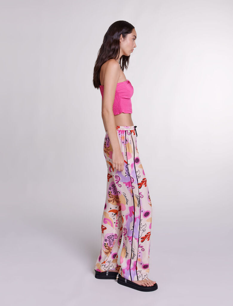 Fuchsia Pink  -Asymmetrical top
