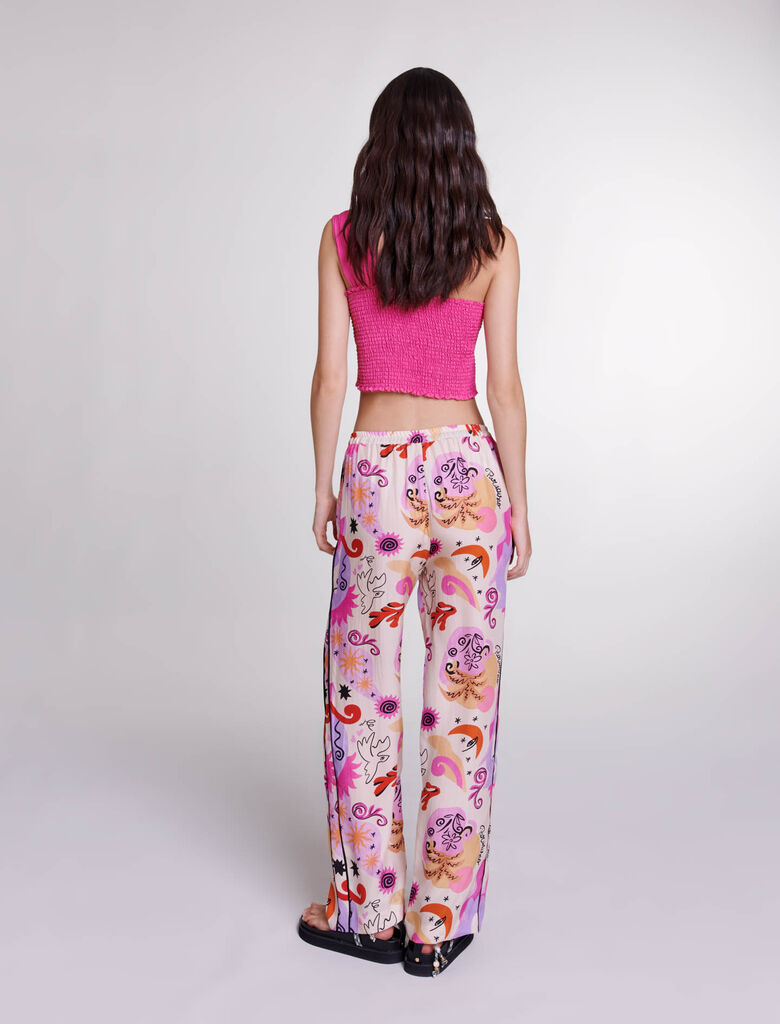 Fuchsia Pink  -Asymmetrical top