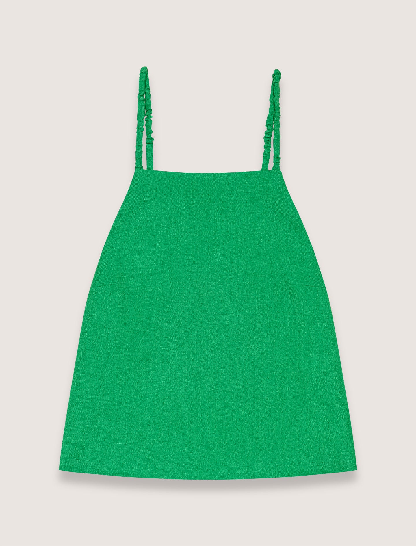Green-Backless top
