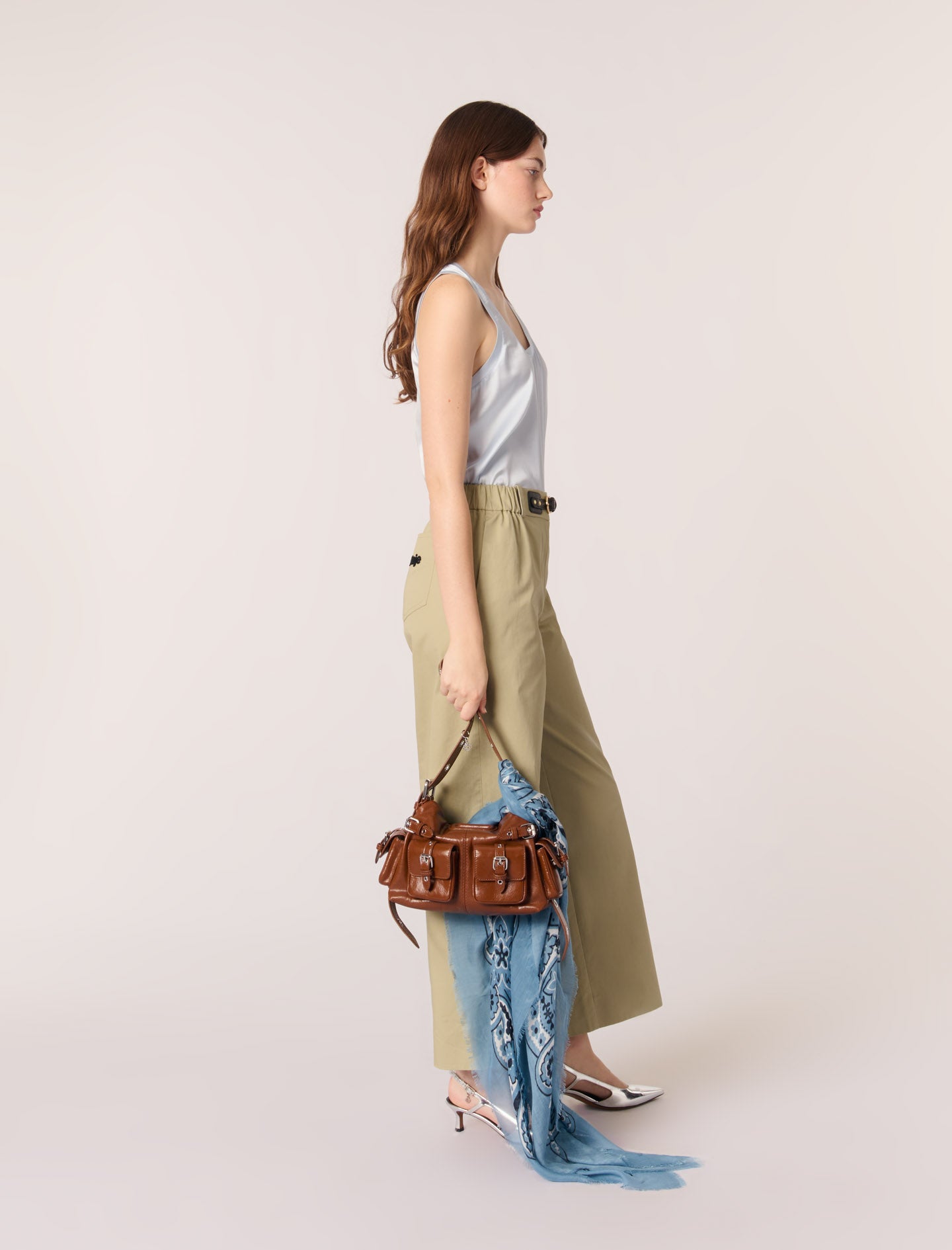Blue Sky Silk Vest Top